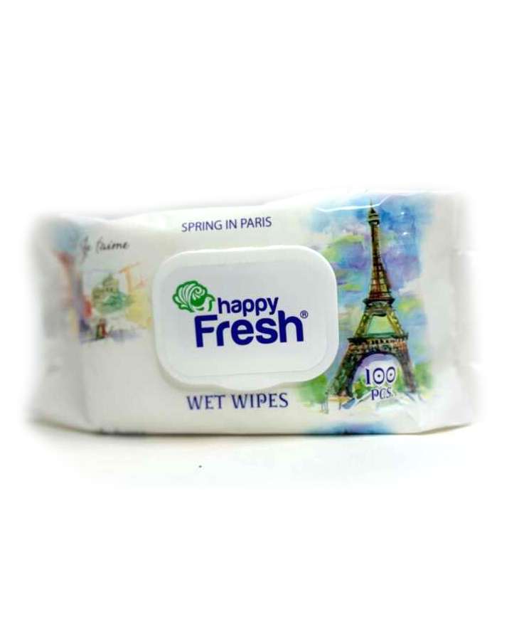 Happy Fresh - ჰეპი ფრეში, სველი ხელსახოცი, 100 ცალი