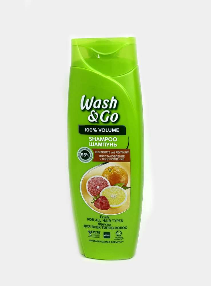 Wash & Go - ვოშ ენდ გოუ, შამპუნი, 360 მლ. ხილის