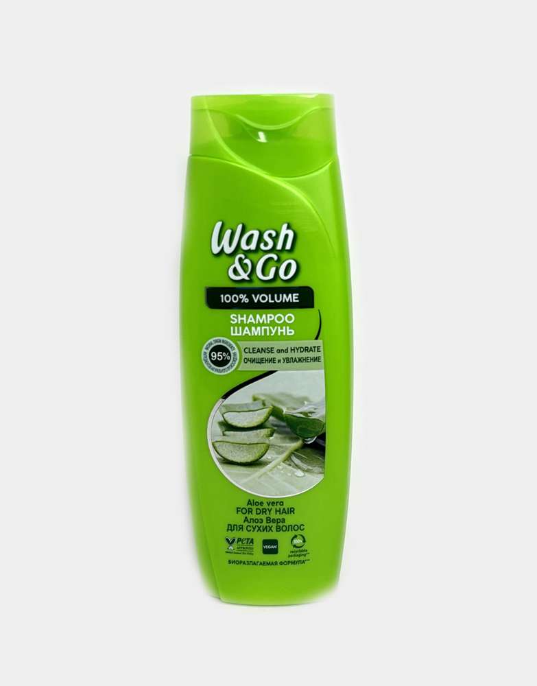 Wash & Go - ვოშ ენდ გოუ, შამპუნი, ალოეს, 360 მლ.