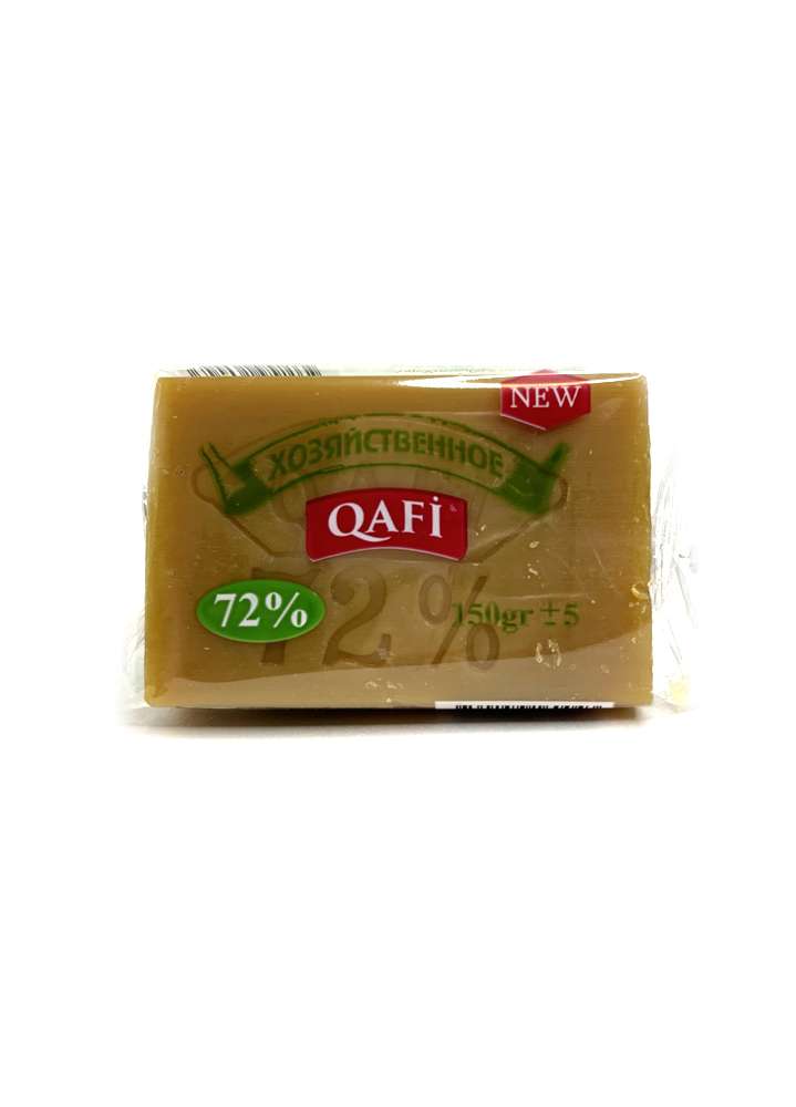 სარეცხი საპონი - QAFI, შეფუთული, 72%, 150გ.