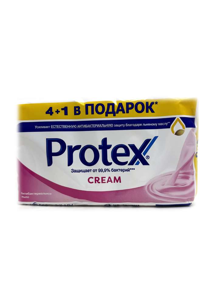 Protex - პროტექსი, საპონი, კრემი, 70გ, 4+1ც.