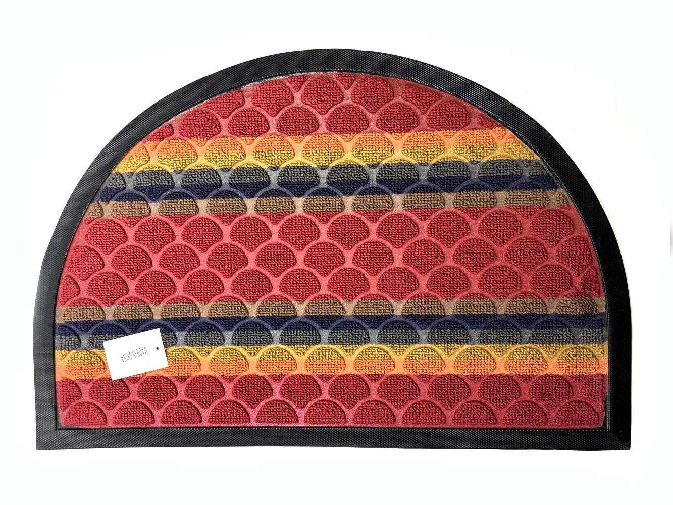 შემოსასვლელის ხალიჩა, ოვალური,  შინდისფერ ფერებში