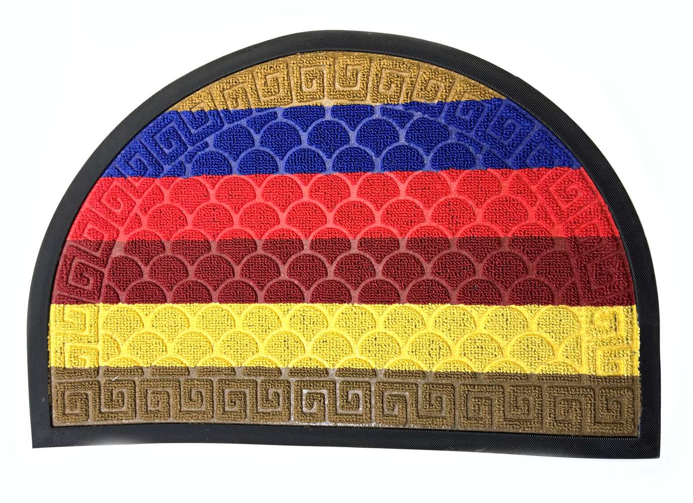 შემოსასვლელის ხალიჩა, ოვალური,  ფერადი