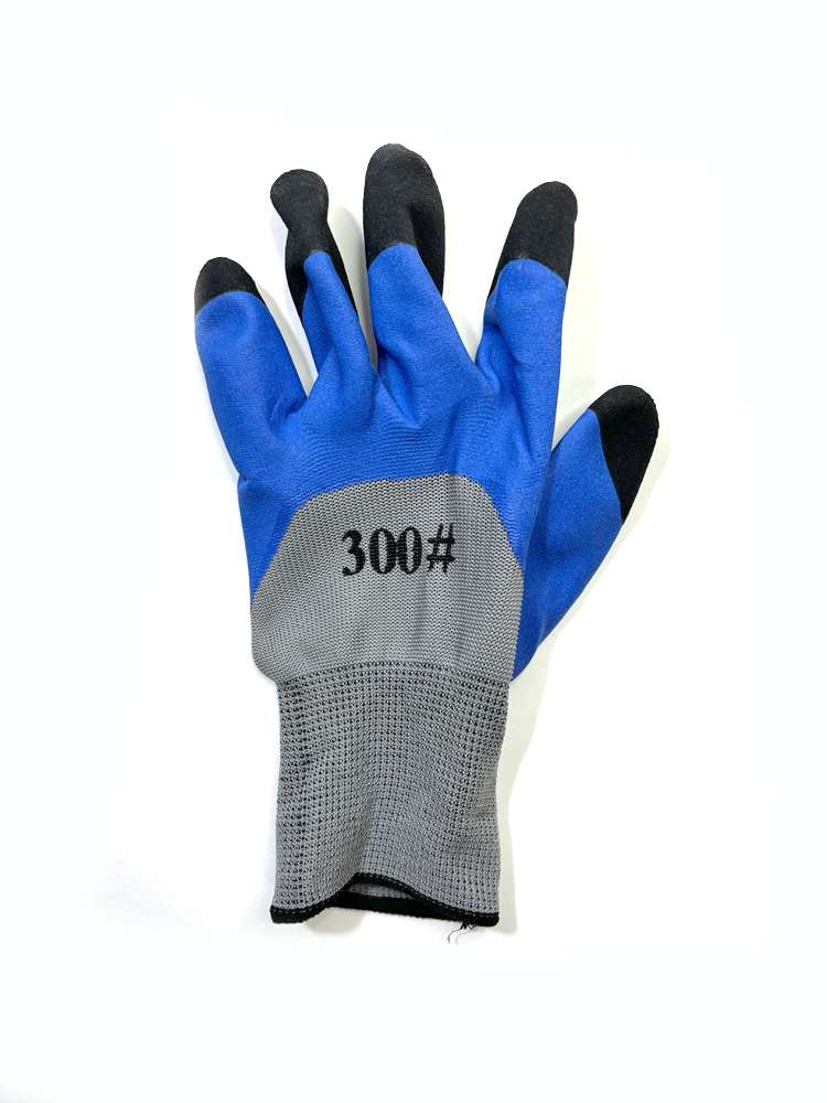 მუშის ხელთათმანი, ლურჯი ნაცრისფერში