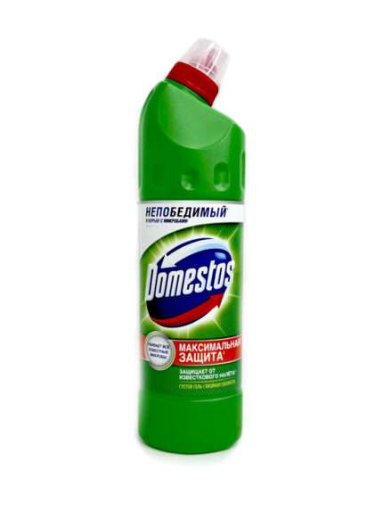 Domestos - დომესტოსი, უნივერსალური სადეზინფექციო სითხე, ფიჭვი, 750 მლ