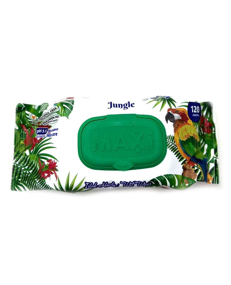 Jungle - ჯანგლი, სველი ხელსახოცი, 120 ც