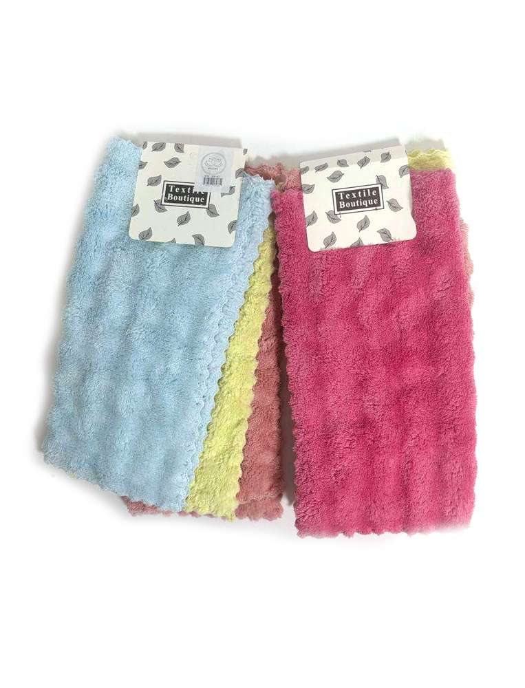 ტილო ფაფუკი - Textile Beutique, 3ც. 30х30 სმ.