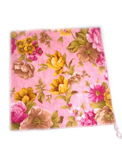 მიკროფიბრული ტილო, ყვავილებით 40x40