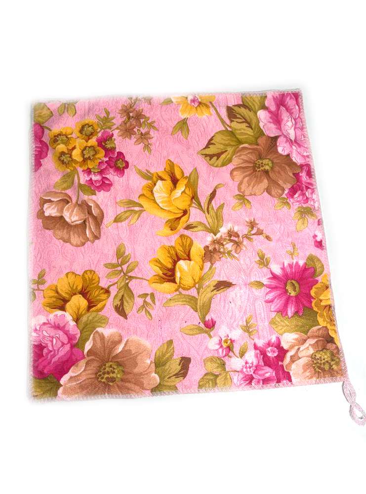 მიკროფიბრული ტილო, ყვავილებით 40x40