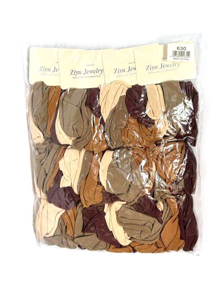 Ziyu Jewelry - თმის რეზინა, სხვადასხვა ფერის 630, 24ც.