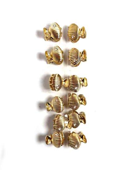 თმის სამაგრი, ოქროსფერი, მეტალის, 1ც