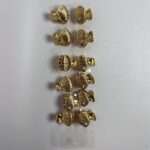 თმის სამაგრი, ოქროსფერი, მეტალის, 1ც