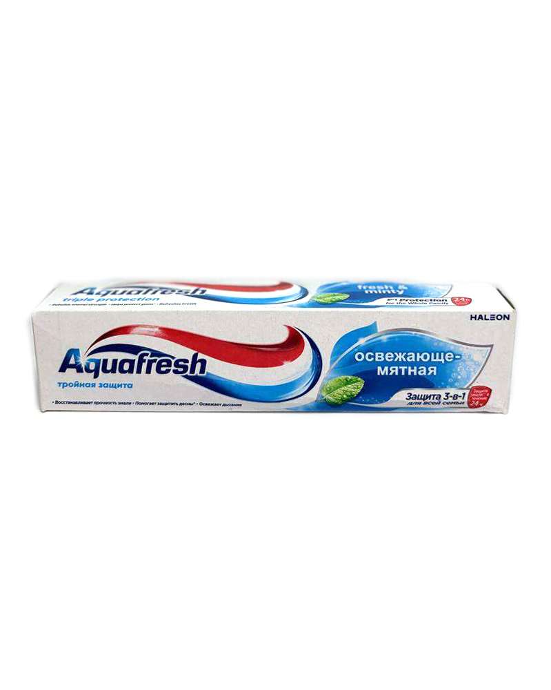AQUAFRESH - აქვაფრეში, კბილის პასტა, გამაგრილებელი პიტნა