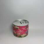 ყულაბა პატარა - ვარდისფერი, ყვავილებიანი პრინტით