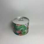 ყულაბა პატარა -მწვანე, ყვავილებიანი პრინტით