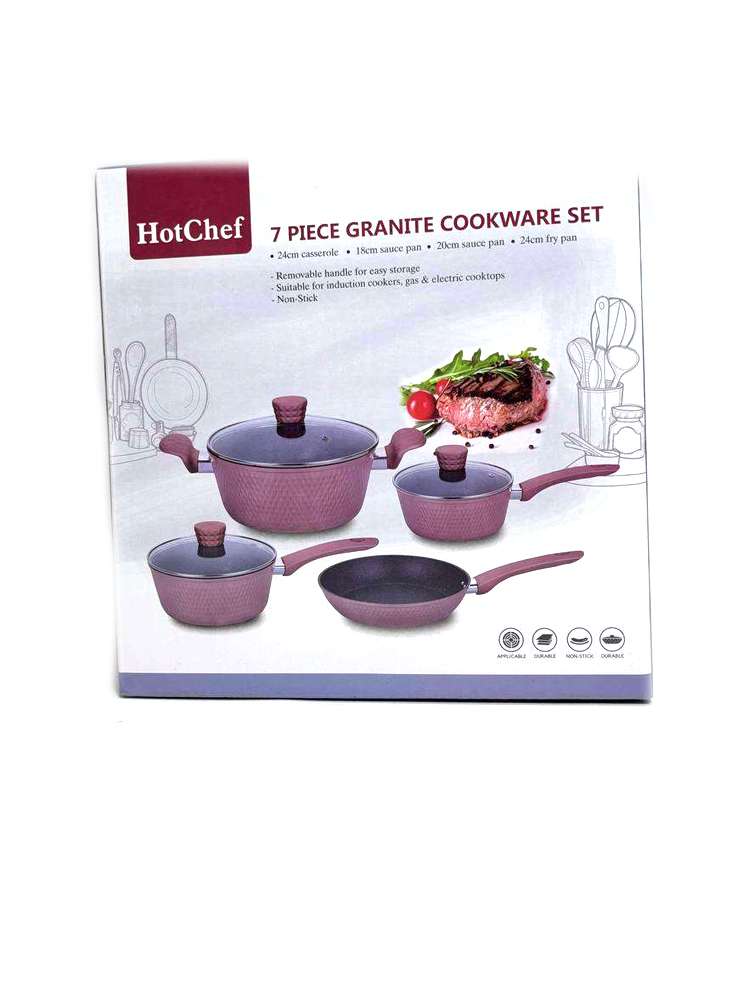 photo_2025-04-07_14-37-21-4 Hotchef – სამზარეულოს ნაკრები, 1 ტაფა + 3 ქვაბი თავსახურით - Image 1