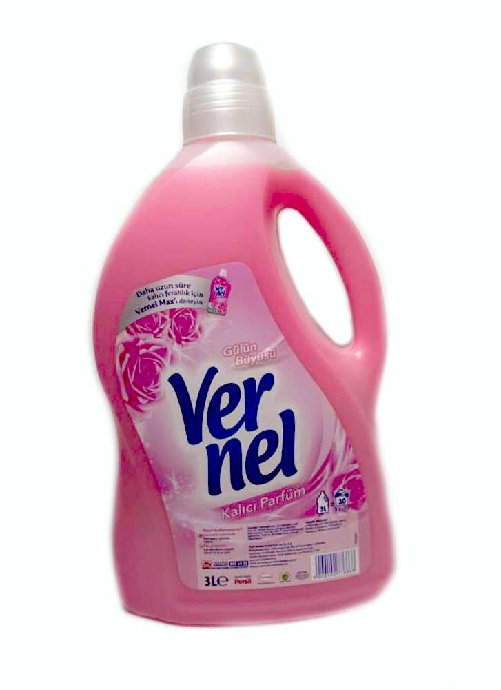 Vernel - ვერნელი, სარეცხი სითხე დამარბილებელით, ვარდის სურნელით, 3ლ.