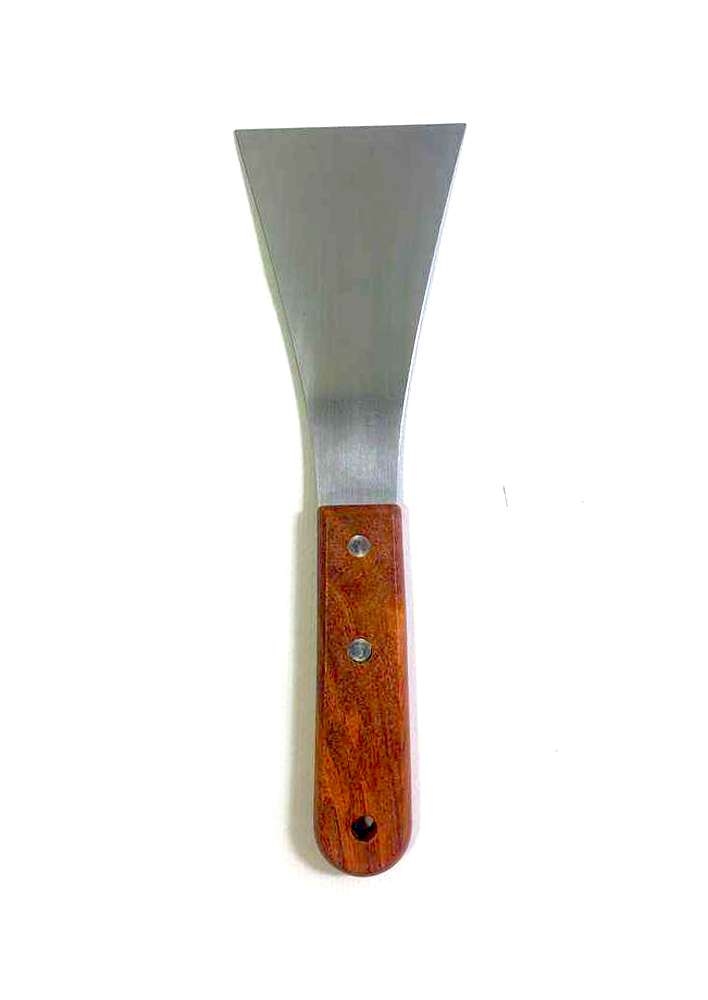 გრილის სკრეპერი, ხის სახელურით