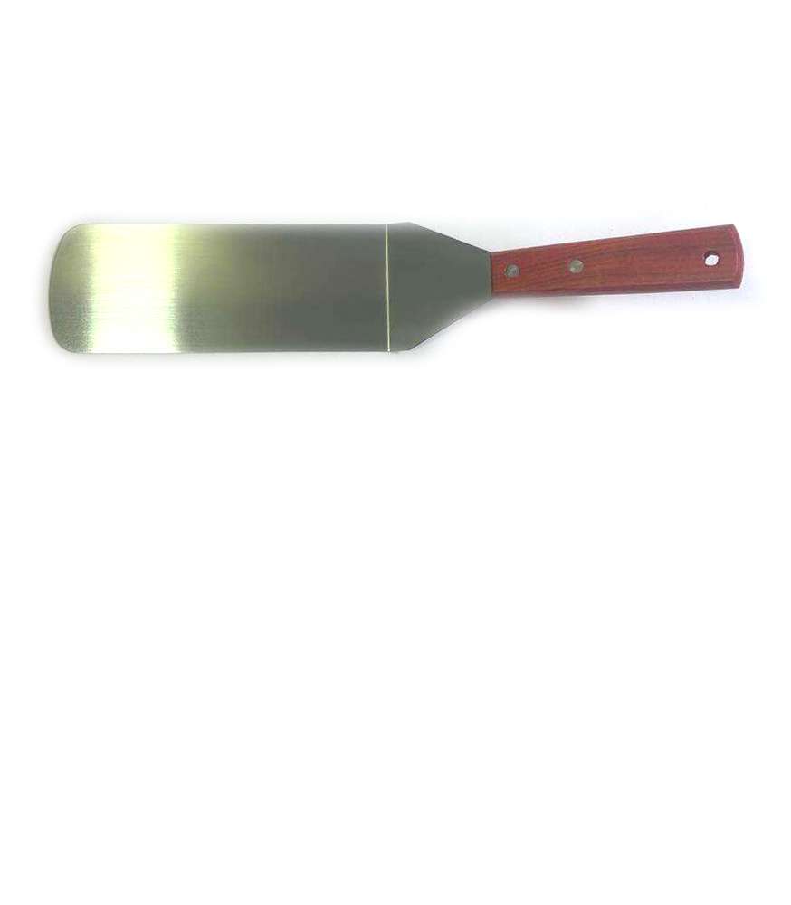 საკონდიტრო სპატულა, უჟანგავი ფოლადი, ხის სახელურით, 1ც.