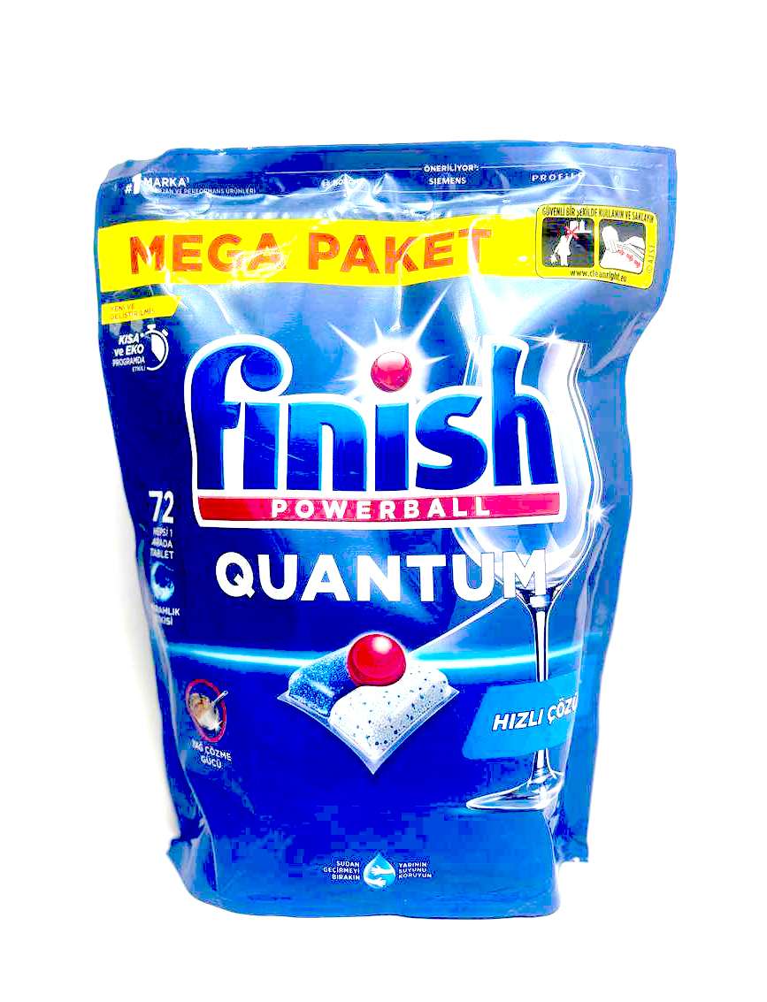 Finish Quantum – ჭურჭლის სარეცხი ტაბლეტი, 72ც.