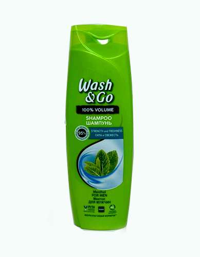 Wash & Go - ვოშ ენდ გოუ, მამაკაცის შამპუნი, 360 მლ. პიტნის.