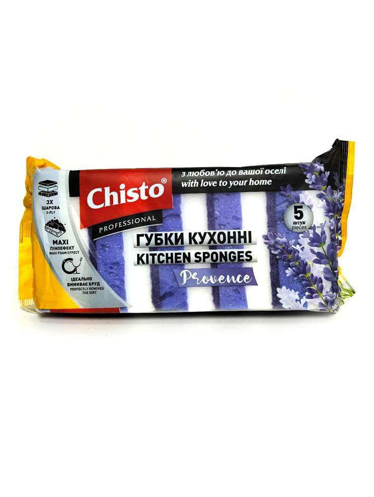 Chisto Provence ჩისტო- სამზარეულოს ღრუბელი 5ც.