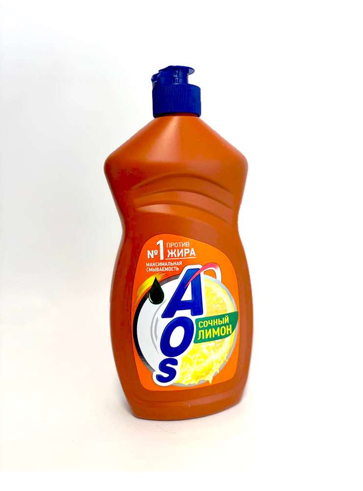 AOS - ჭურჭლის  სითხე აოსი ლიმონით 450გრ