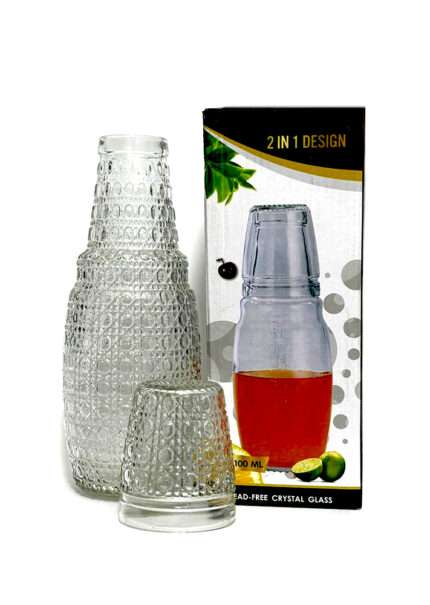 შუშის გრაფინის და ჭიქის  ნაკრები (Water Carafe with Tumbler)