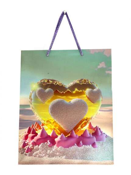 სასაჩუქრე ჩანთა "ჯადოსნური გულები"  1ც (30*25)