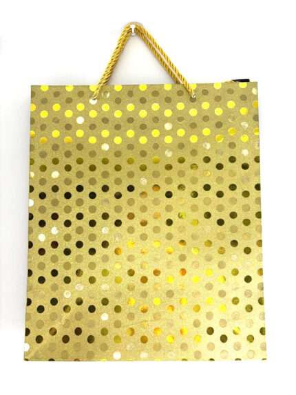 სასაჩუქრე ჩანთა "ოქროსფერი კოპლები"  1ც (27*35)