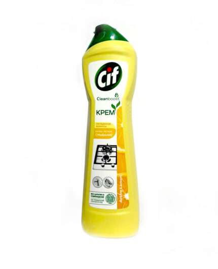 CIF Cream Active Lemon — უნივერსალური საწმენდი კრემი (500 მლ)