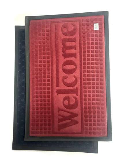 კარის ფეხსაწმენდი ხალიჩა - წარწერით "Welcome"