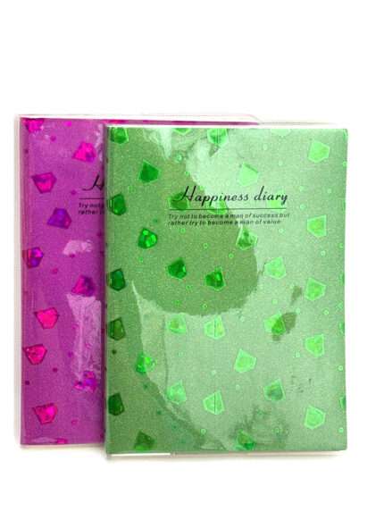 ბლოკნოტი-დღიური „Happiness Diary“ ბრჭყვიალა ჰოლოგრაფიული ყდით