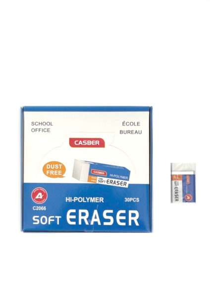 CASBER-ის რბილი პოლიმერული საშლელების ნაკრები (C2066, Dust Free, 30 ცალი).