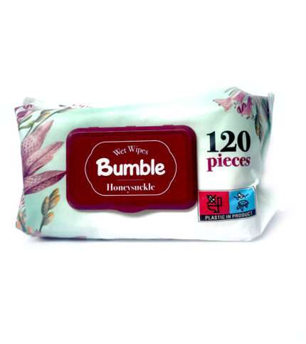 Bumble Honeysuckle სველი ხელსახოცები (120 ცალი)
