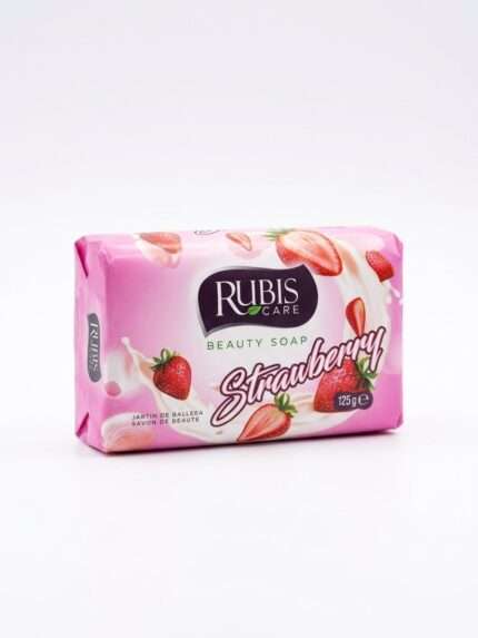 Rubis Care კოსმეტიკური საპონი მარწყვის არომატით (125გ)